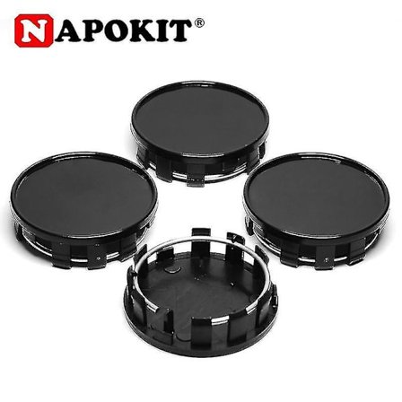4 stk. 54mm (52mm-50mm) Bilhjul Fælge Navkapsel Auto Bilhjul Center Kapsler Navkapsel Støvsikre Dæksler Sort Krom, Sølv