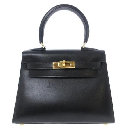 Hermès Vintage, Pre-owned Leather handbags Zwart, Dames, Maat:ONE Size