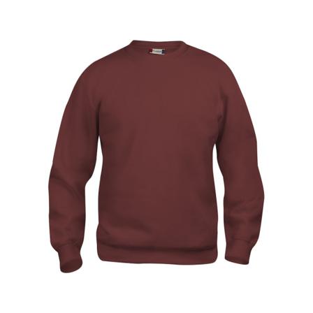 Clique Unisex Vuxen Basic Tröja Med Rund Hals Xs Burgundy