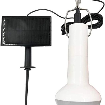 Bærbar solcelle LED-lampe til camping - hønsehusbelysning KLB