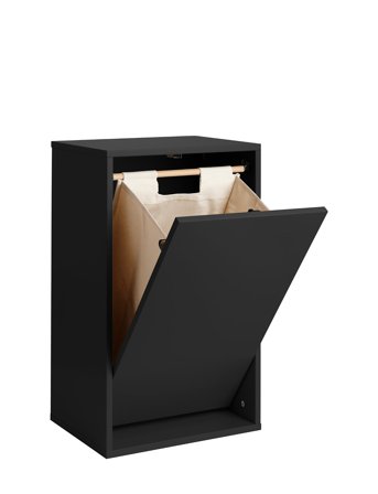 ReCollector Smart Vægmonteret Vasketøjskurv - Black - ONE SIZE