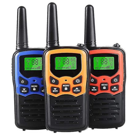 Walkie Talkies til børn, 8 km lang rækkevidde, tovejsradioer, 22 kanaler, gave til familie, udendørs eventyrspil