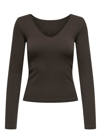 Only Play | Onpjaia Life Vn Ls 2-Way Short Seam Top | M/L