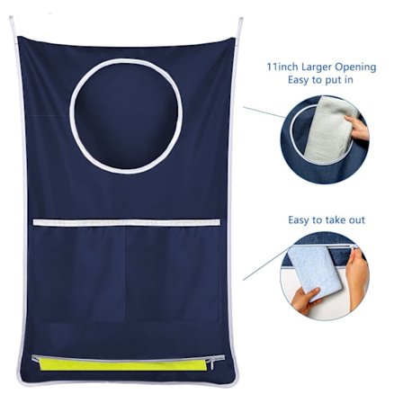 1 kpl Pyöreäsuuinen roikkuva pyykkikori järjestelyyn ja säilytykseen