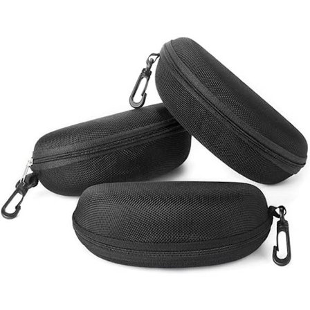 Solbriller Etui (2 Pak) Bærbar Rejse Lynlås Brille Etui