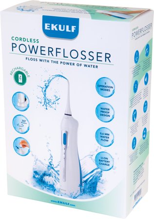 Ekulf Cordless Powerflosser munndusj 1 stk