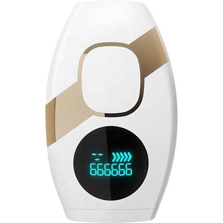 Hjemmebruk Laser Hårfjerning Enhet for Kvinner og Menn, Smertefri, Permanent, for Ansikt, Overleppe