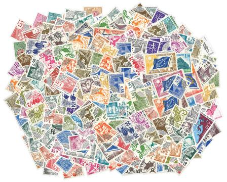 Frankrig - Dubletpakke med forudannullerede mærker, Europarådet mm.