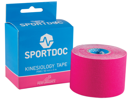 Sportdoc Kinesiology Tape, 50 mm x 5 m, rosa, 1 stk.