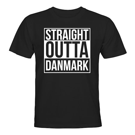 Straight Outta Danmark - T-SHIRT - UNISEX