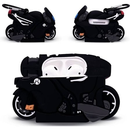 3D Skyddsfodral för Airpods 1 och 2, Dekorativa väskor för Airpods 1 Box, Kompatibel med Airpods 1/2 Generation, Silikon Airpods Fodral