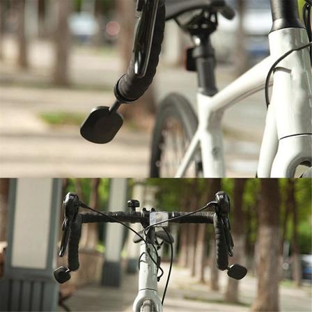 Cykel Bakspejl 360 Grader Justerbar Drej Vejspejl Cykling Styr Retractible Fol