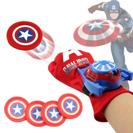 Hulk/captain America/iron Man/batman/spiderman Handskesendersæt Børn Superhelte Cosplay Supplies Webshooter Launcher Web Slinger Rolleleg Legetøj 