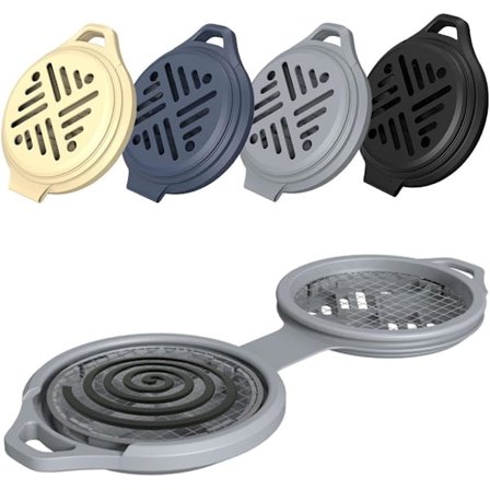 Bärbar Myggspiralhållare, Ny Utomhus Myggmedelshållare i Silikon, Hängande Myggspiral & Rökelsebrännare för Utomhusbruk, Poolområde, Uteplats, D