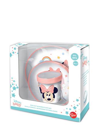 Disney Baby 3 Pcs Set Bicolor Non Slip In Gift Box Minnie Patterned Magic Store