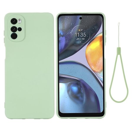 Matte Liquid Silikone Cover til Motorola Moto G22 - Grøn
