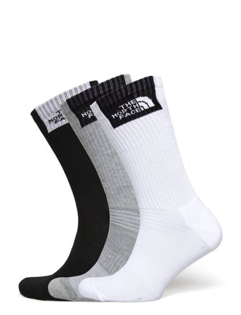 The North Face Multi Sport Fine Box Cush Crew Sock 3P - White - 35-37