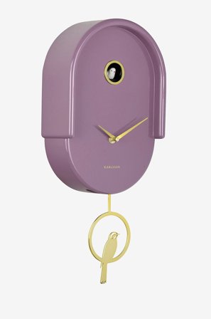 Karlsson - Seinäkello Tweet - Liila - Seinäkellot & pöytäkellot - - Homeroom