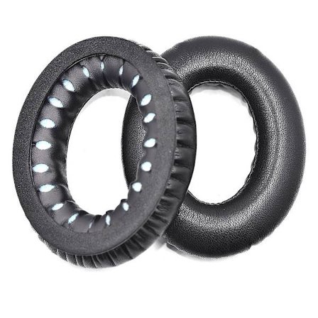 1 par lädermaterial ersättningsöronkuddar kompatibla med Bose Quietcomfort Qc15 Qc25 Ae2