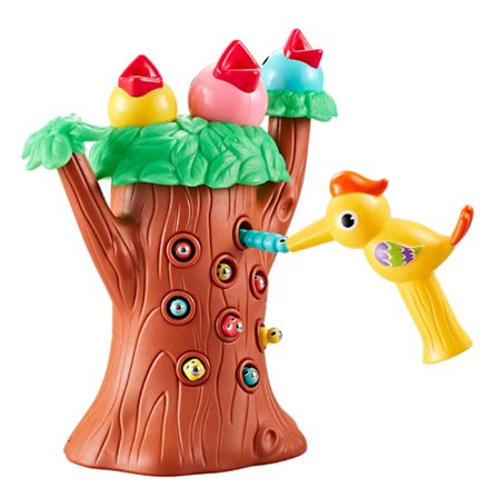 Leksakspussel för barn Fågel som fångar insekter Tillbehör Pedagogisk för lek Rolig bordsleksak Bästa presenten