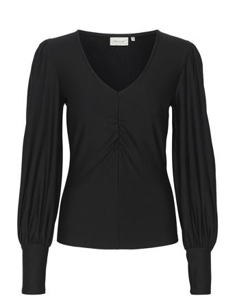 Rifagz V-Neck Blouse Gestuz Black