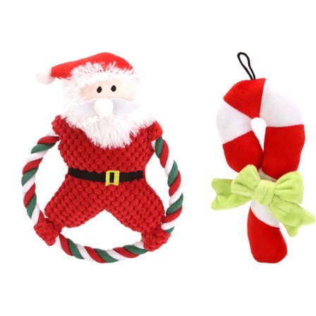 Julplysch hundleksaker - Fyllda tuggleksaker Puppy Interaktiv stil 2