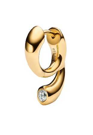 Maria Black Mermaid Pool Huggie Örhängen Dam Guld ONESIZE