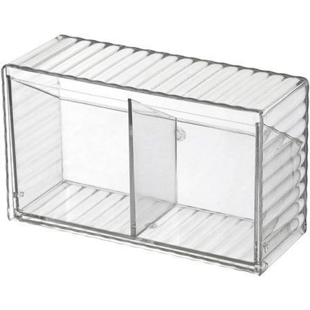 Veggmonterte oppbevaringsbokser, veggmonterte organisatorer, små oppbevaringsbokser i plast, bomullspute-bokser, bomullspinne-bokser