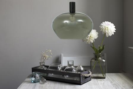 Aneta Lighting BELL taklampe 35cm, svart/sotet, E27