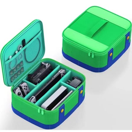 Bryteveske for Nintendo Switch/Lite/OLED, Bærbar Myk Skall Vanntett Beskyttelse Oppbevaring Reiseveske