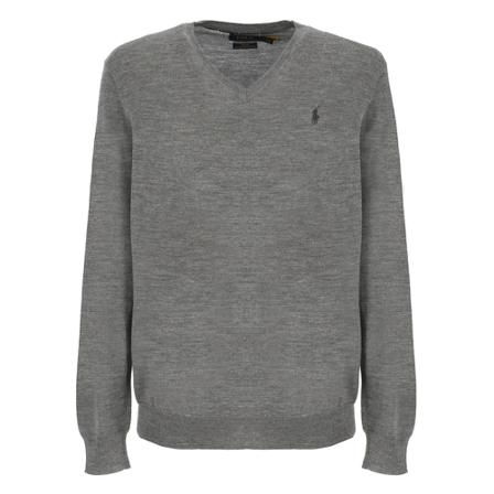 Ralph Lauren, V-neck Knitwear Grijs, Heren, Maat:S