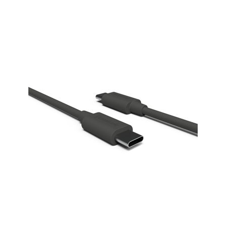Kreafunk USB-C til C kabel, Black, GRS-certificeret, Genanvendt Materiale, Vælg Længde
