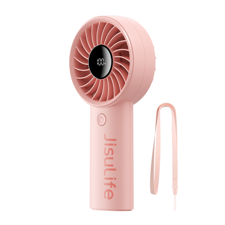 Jisulife håndholdt ventilator Life4 5000mAh bærbar USB ventilator - pink