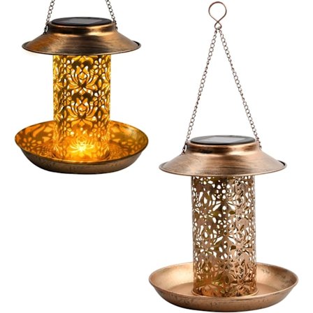 Metal Solsikkefuglefoder, Udendørs Vilde Fuglefodere, Hængende Fuglefoder