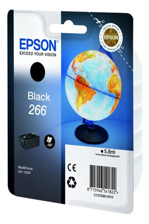 Epson 266 - svart - original - blekkpatron