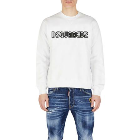 Dsquared2, Sweatshirts Niebieski, Mężczyzna, Rozmiar: M