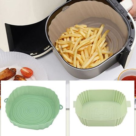 Airfryer Silikonimuotti - Kori ilmafriteerauskeittimeen Turkoosi Paksu (100g)
