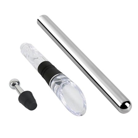 3 stk. Vinkjølestav Gjenbrukbar Rustfritt Stål Bærbar 3-i-1 Vinkjøler Lufting Hellesett Hjemmerekvisita