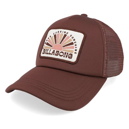 Billabong - Brown - trucker - Cap - Across Waves Hat Choc Chip A-Frame Trucker - Hatstore