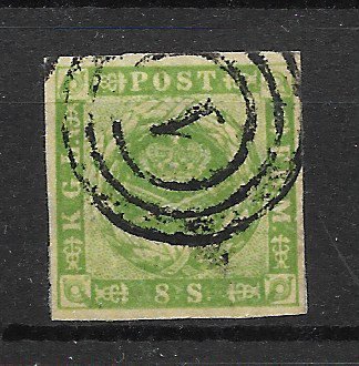 Danmark 1857 - AFA 5 - Stemplet