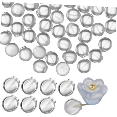 Øreringe Bagside Stopper Sæt 50 stk Runde Øreringe Bagsider til Piercede Øreringe Øre Bagside