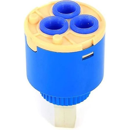 35 mm keramisk skivepatron til blandingsbatteri - 35 keramisk patron til vandhane - indre kontrolhaneventil i PP-plast - praktisk (35 mm) - blå - 1 