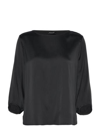 3176 Matt Main - Nova Blouses Short-sleeved Svart SAND