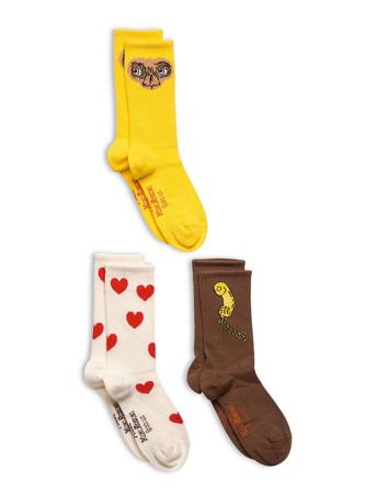 E.t Socks 3-Pack Patterned Mini Rodini
