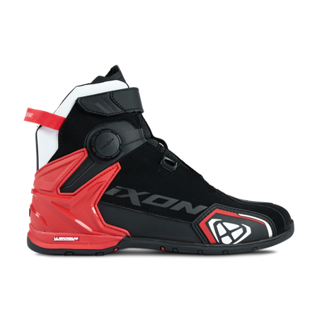 Botas de Moto Ixon Bull 2 WP Negro/Blanco/Rojo 43