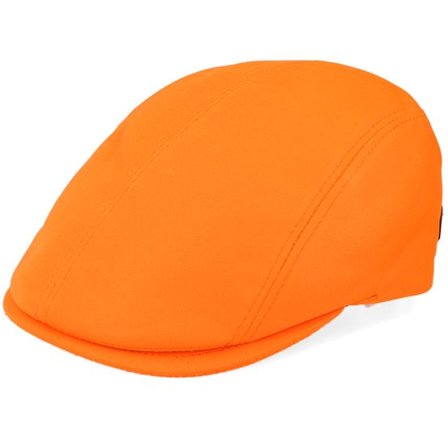 MJM Hats - Orange flatcap Keps - Daffy 3 El Safety Polyester Orange Flat Cap @ Hatstore