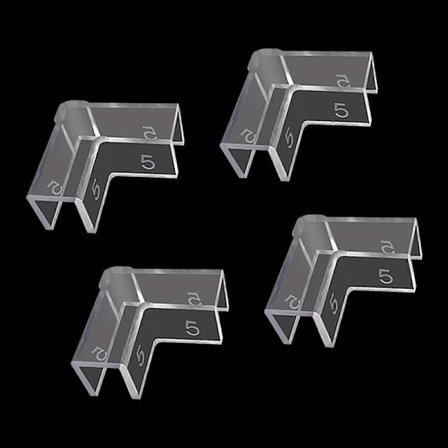 Høje Klare Akvarier Kantbeskyttere Transparente Materialer for Effektiv Skadeforebyggelse Nem Montering Flerfarvet