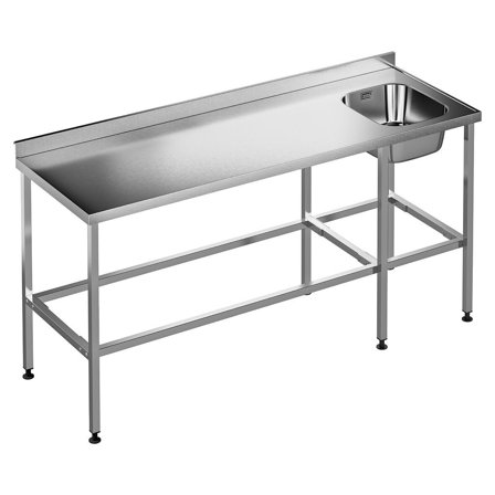 Purus SB-1800-34H Vaskebenk 1800x620x900 mm, høyreplassert oppvaskkum, Vaskerom