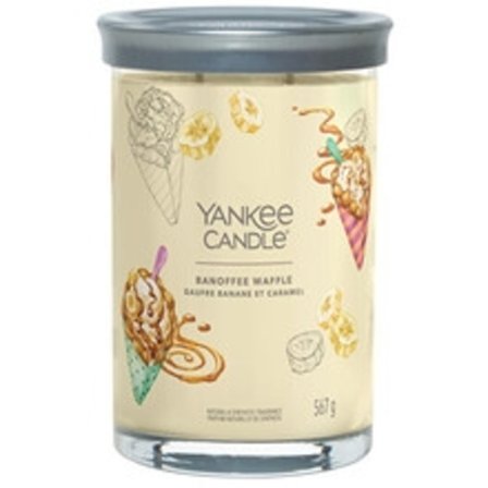 Yankee Candle - Banoffee Waffle Signature Tumbler Candle ( vafle s banány a karamelem ) - Vonná svíčka 567.0g