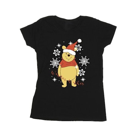 Disney Dam/Damer Winnie The Pooh Winter Wishes Bomull T-shirt